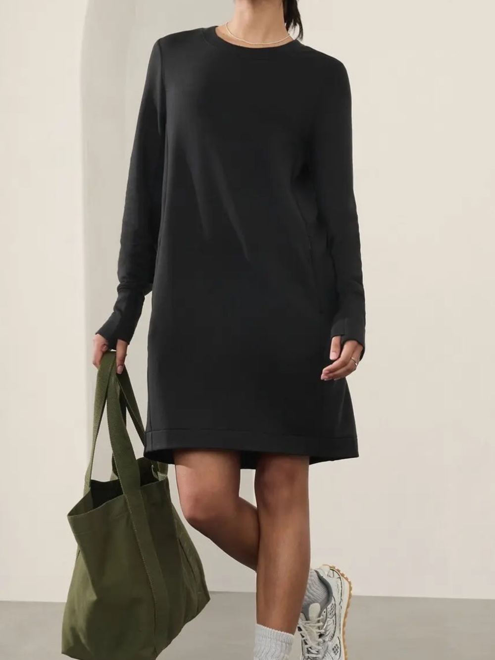Athleta Coaster Luxe Sweatshirt Dress